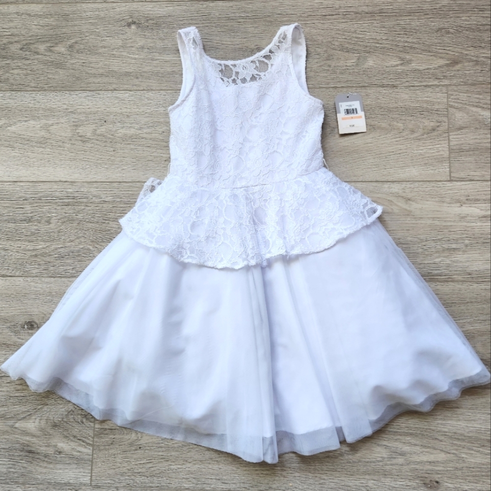 Pastourelle By Pippa & Julie White Communion Easter Dress Girls 7 Flower Girl